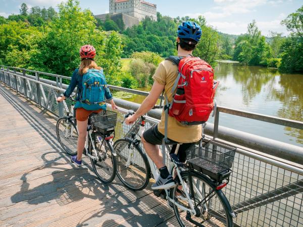 Radfahrer bei Eichsttt/Willibaldsburg