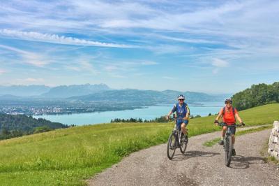 Radfahrer am Bodensee