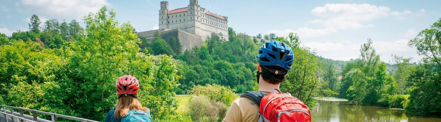 Radfahrer bei Eichsttt/Willibaldsburg