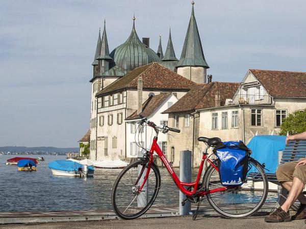 Steckborn am Bodensee - Radfahrer