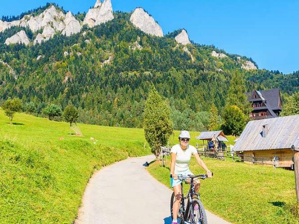 Dunajec Radweg - Blick auf 3 Kronen Massiv