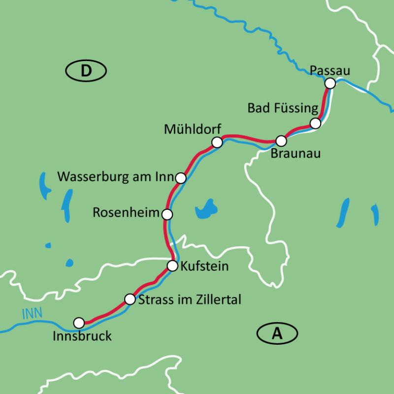 Karte Innradweg