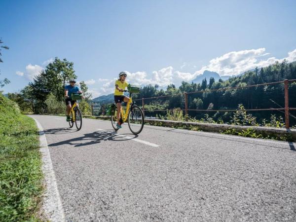 Radfahrer auf dem Alpe Adria Radweg