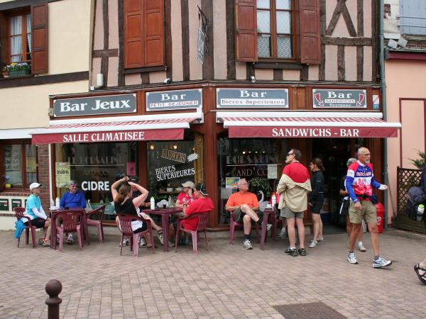 Radfahrer machen Pause